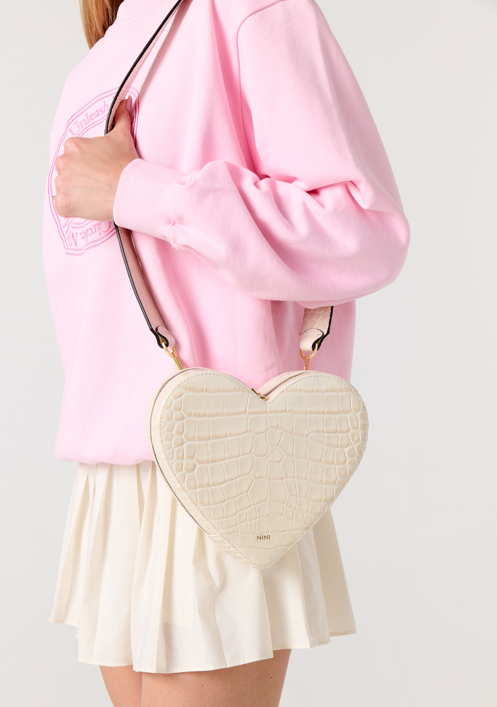 Croco Emboss Love Bag