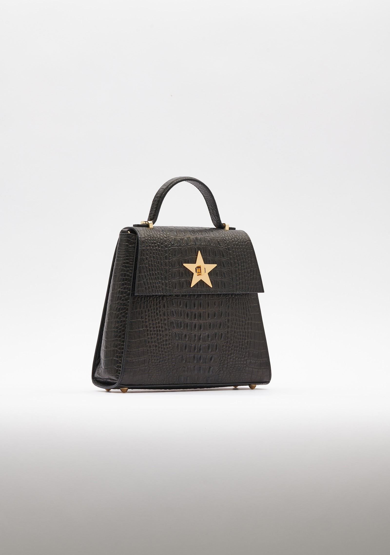 Croco Emboss Star Midi Bag