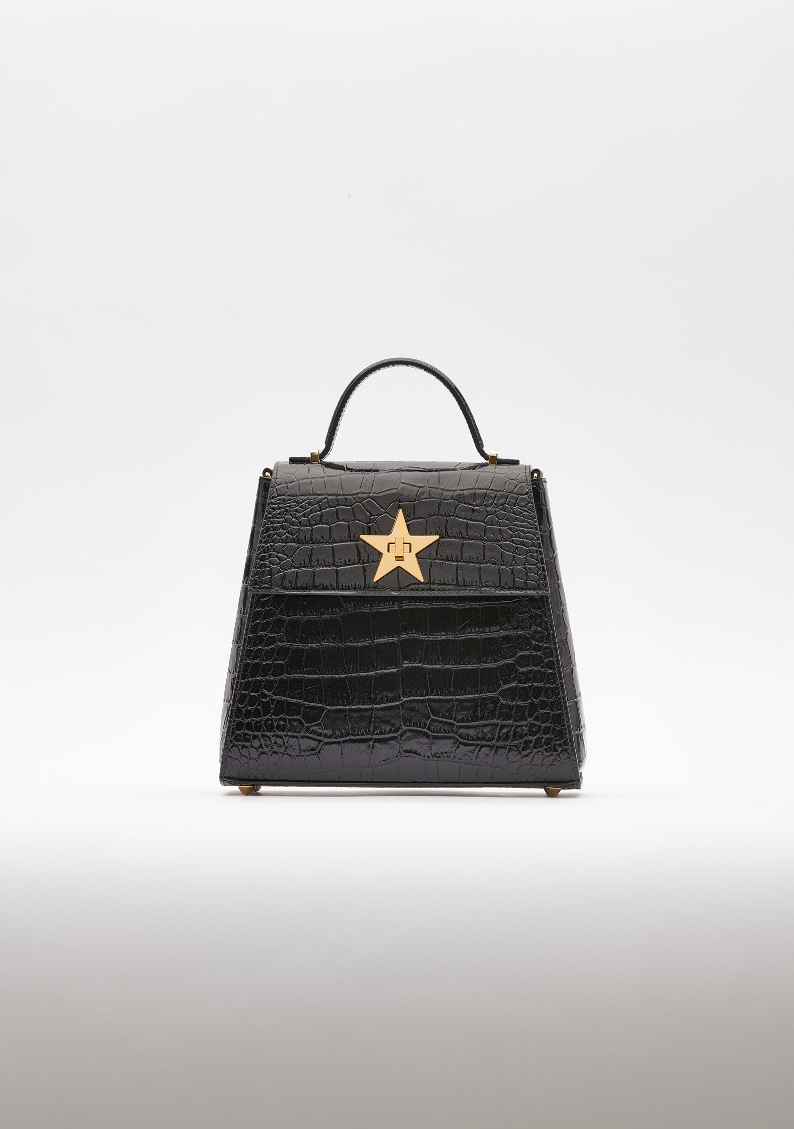 Croco Emboss Star Midi Bag