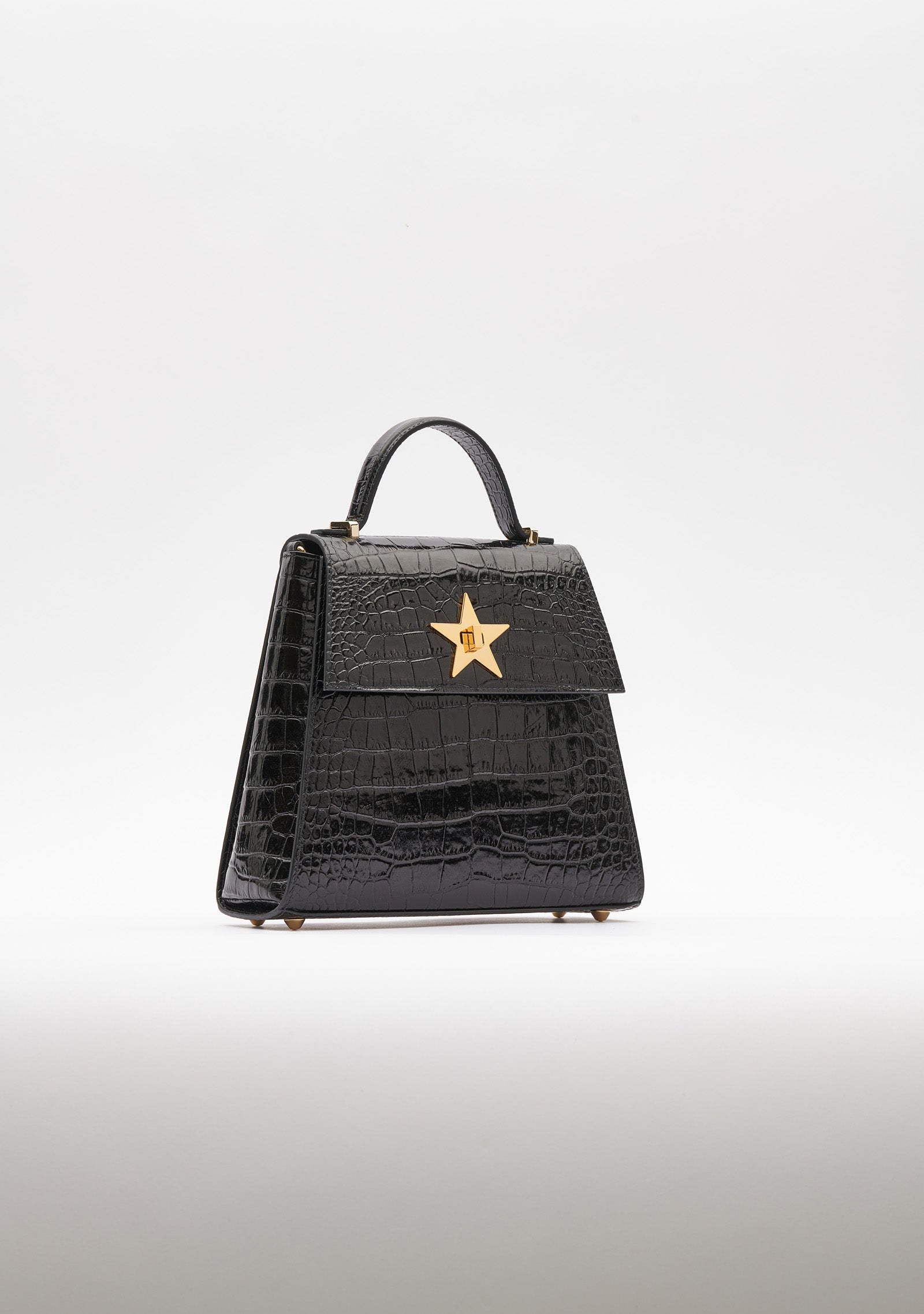 Croco Emboss Star Midi Bag