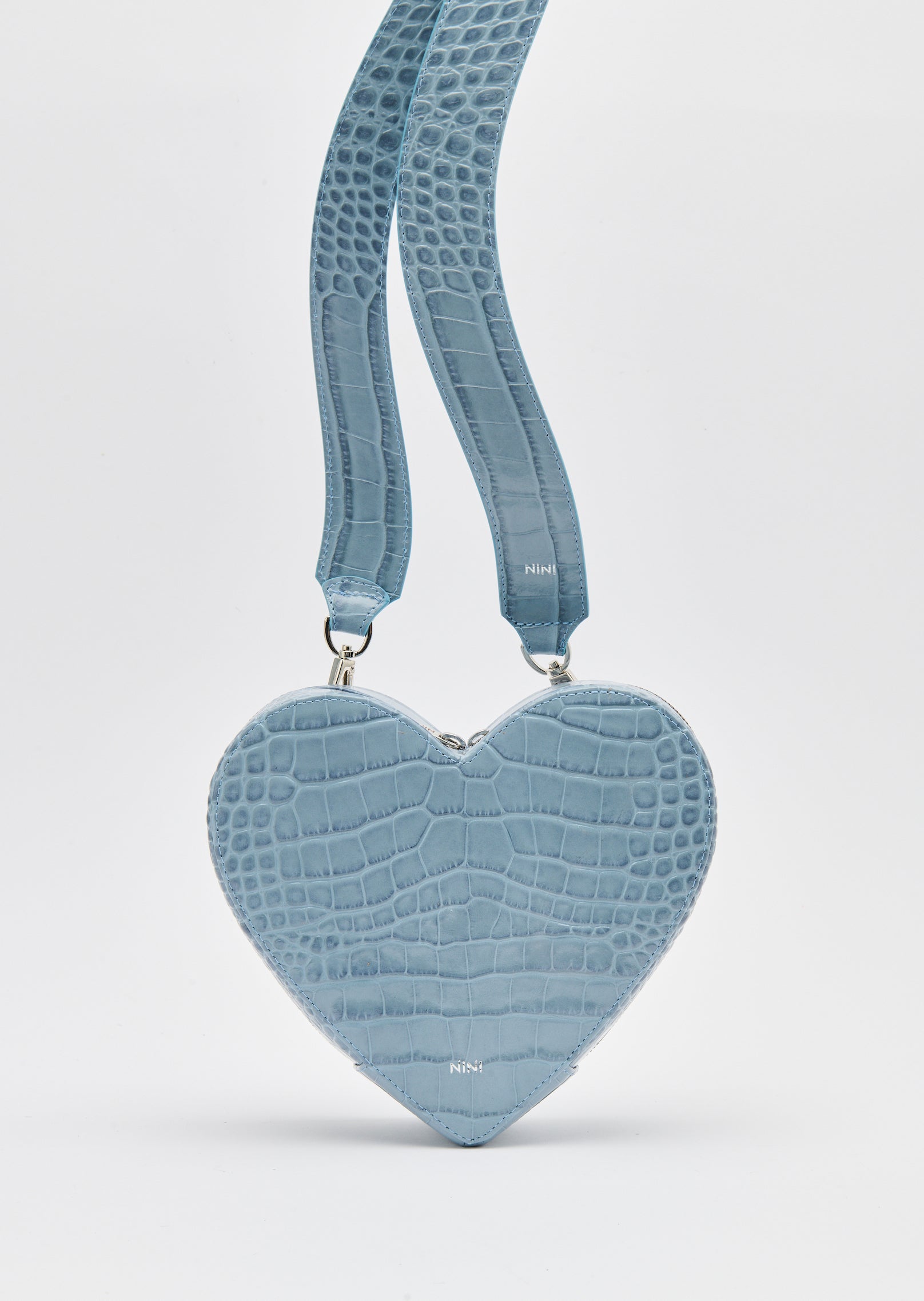NINI🩵Együtt az Autistákért Croco Emboss Love Bag