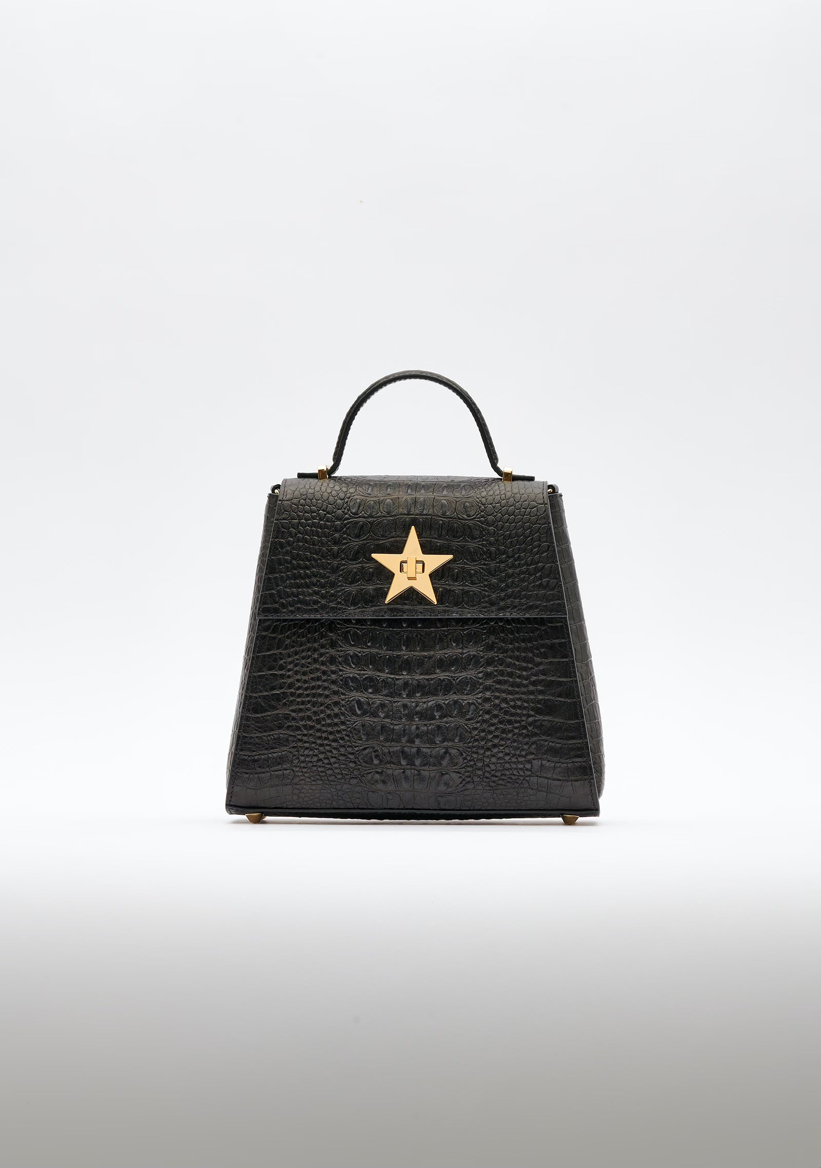 Croco Emboss Star Midi Bag