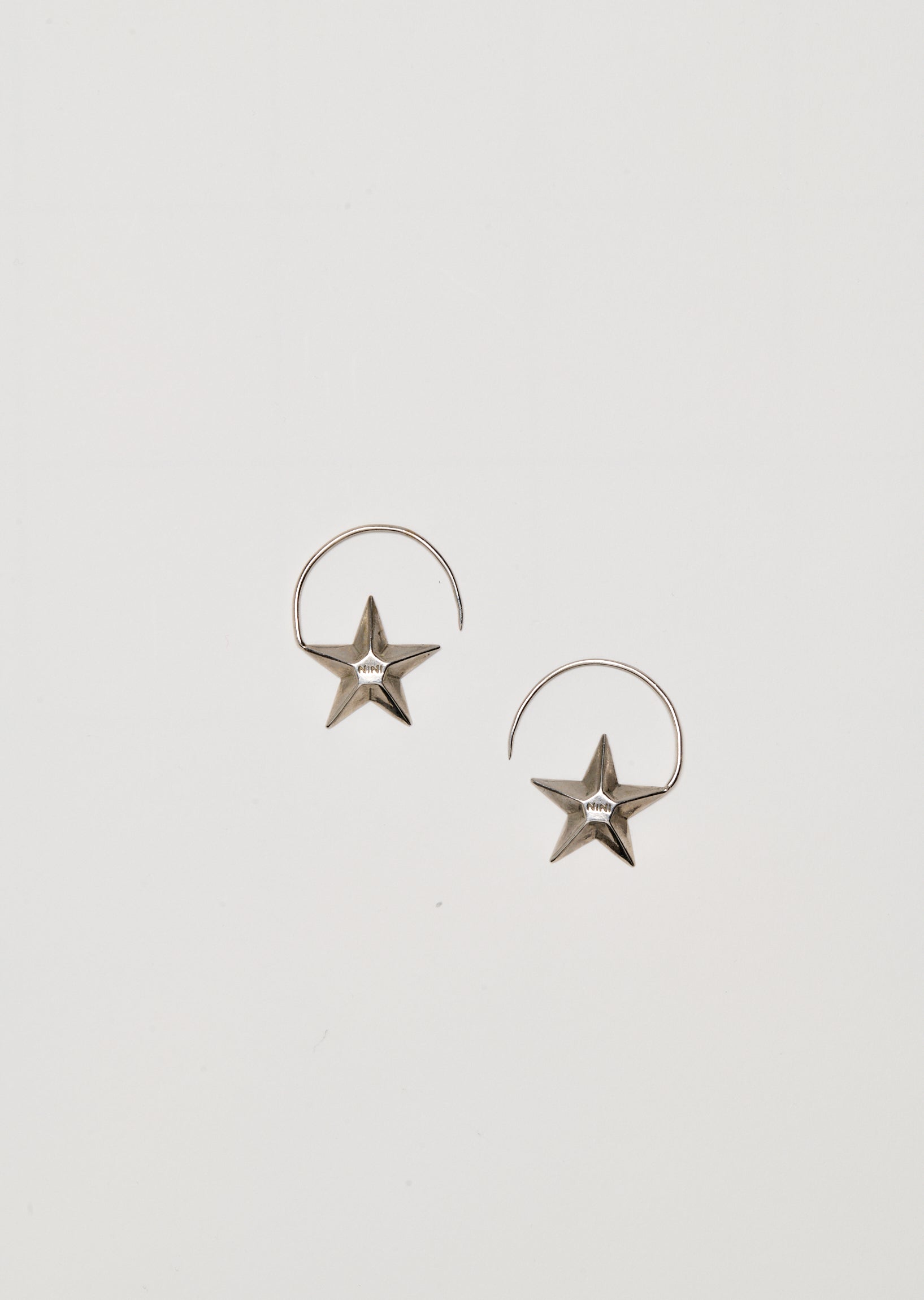 Star Hoop Earrings