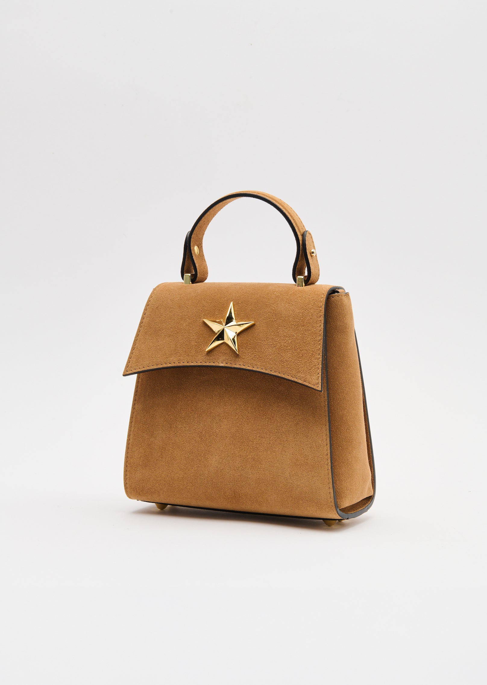 Suede Star Curve Mini Bag