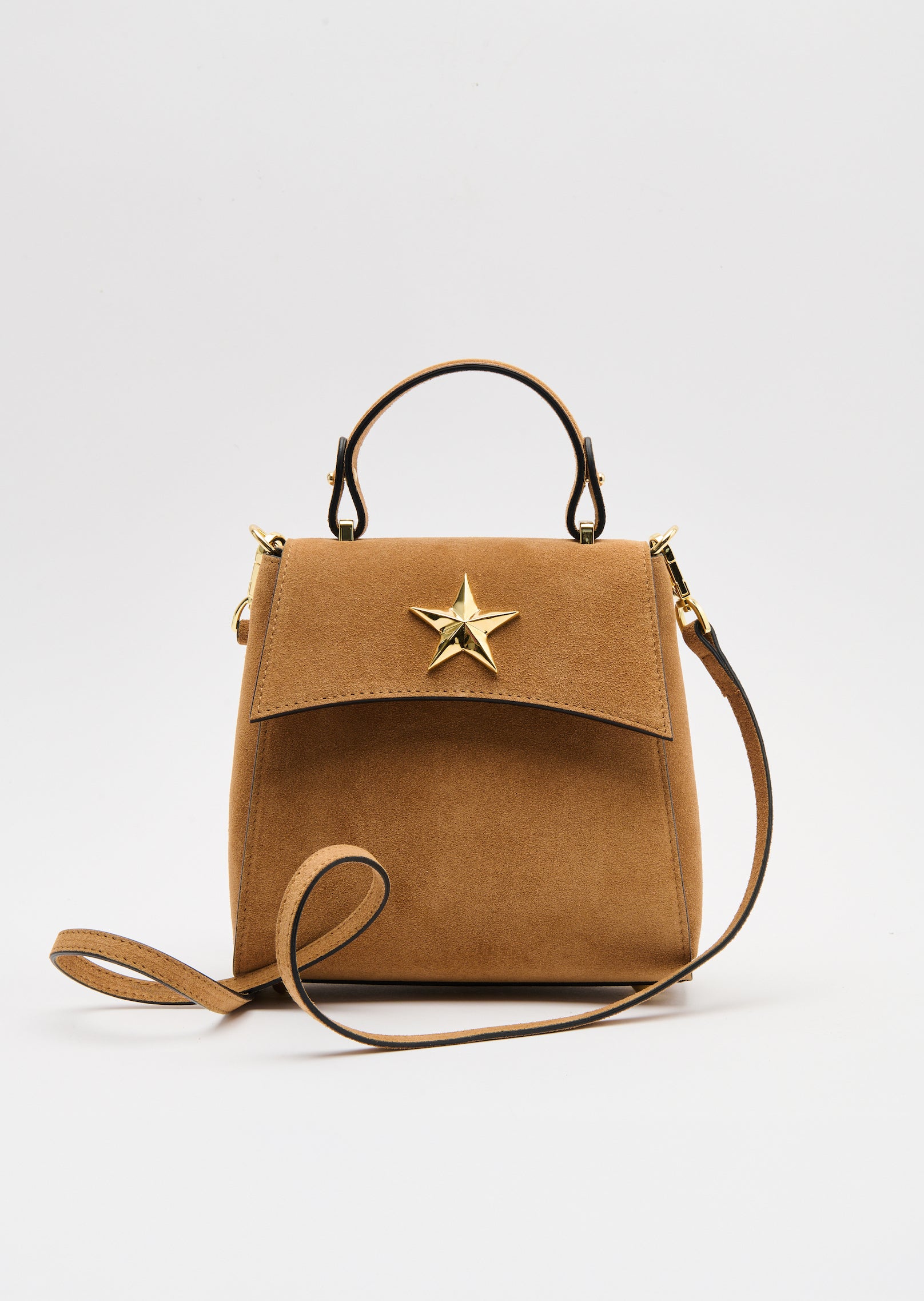 Suede Star Curve Mini Bag